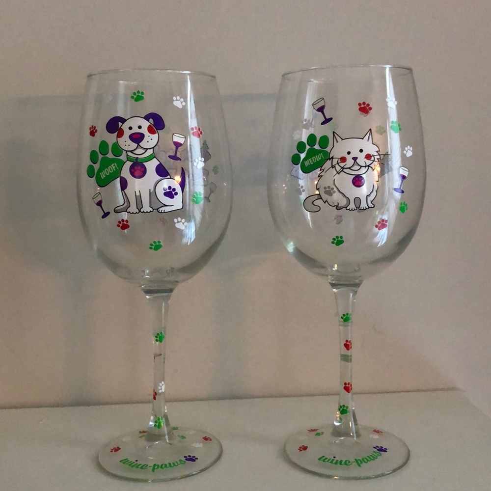Wine Glasses for pet lovers